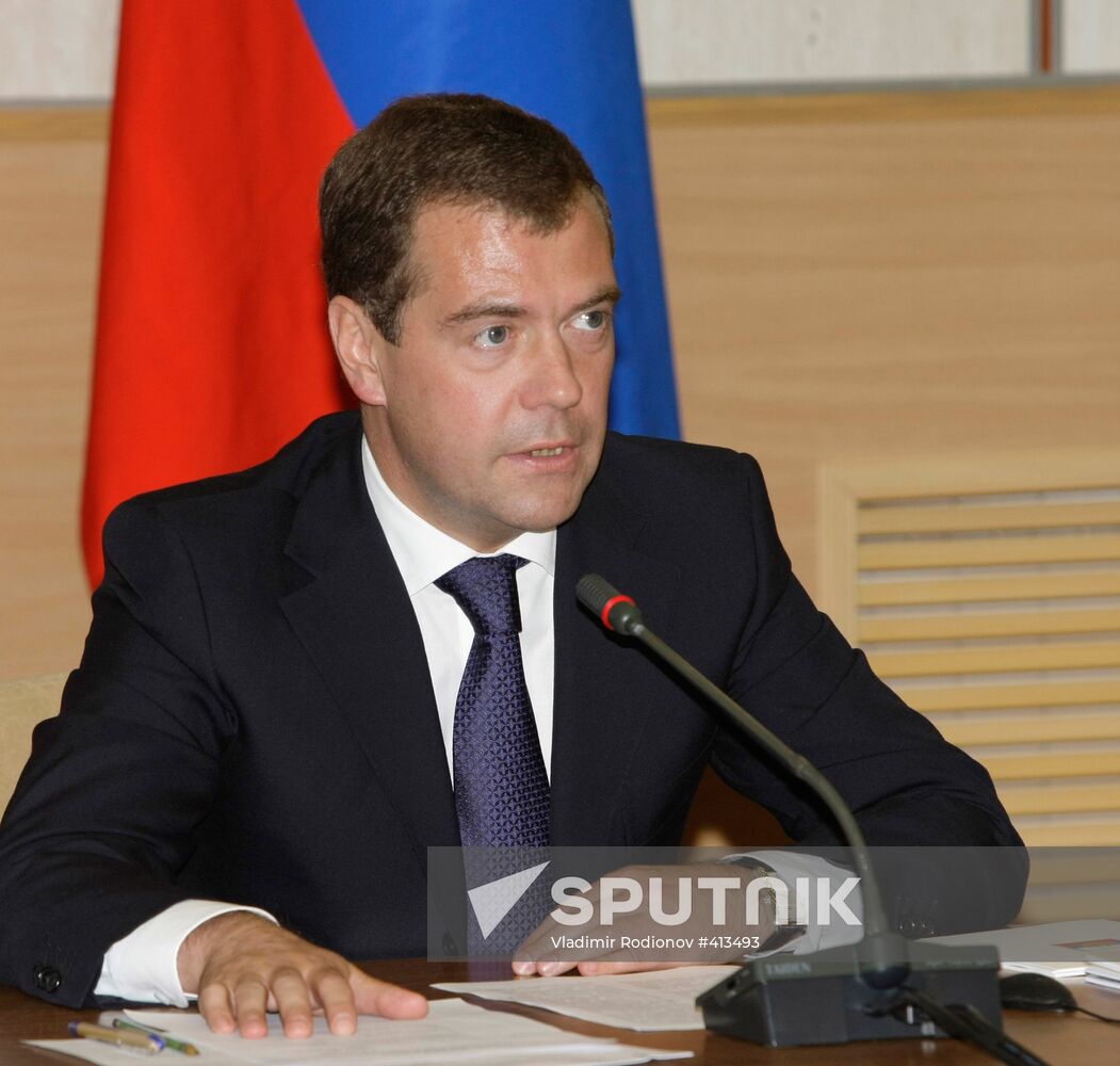 President Dmitry Medvedev visiting Volga Federal District