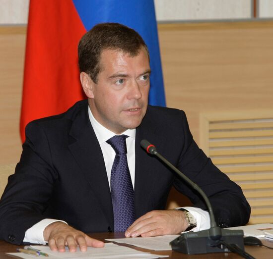 President Dmitry Medvedev visiting Volga Federal District