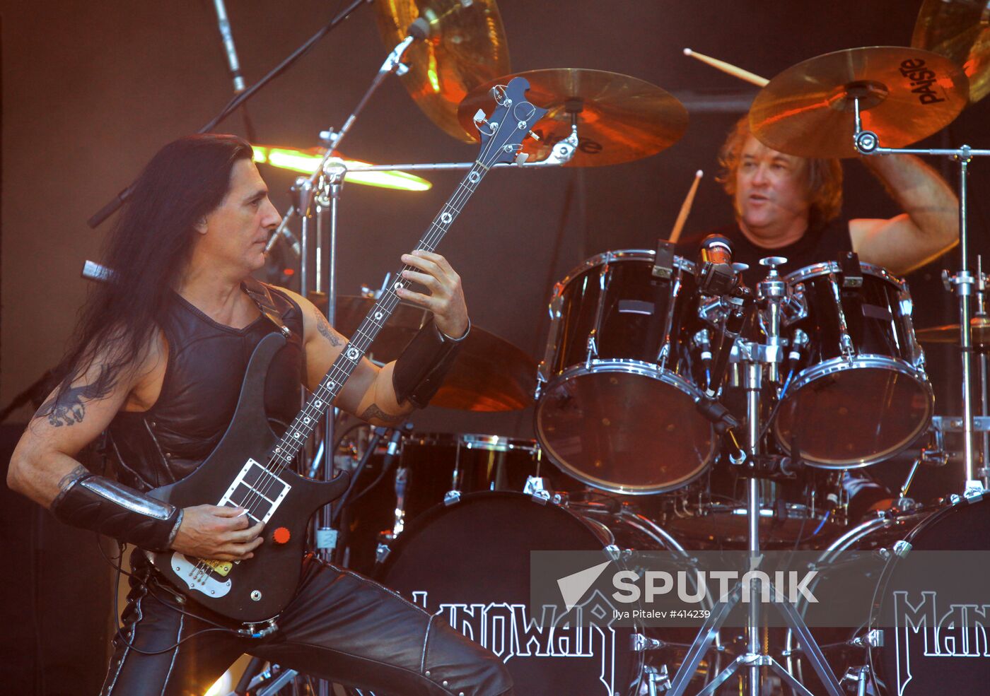 Manowar performs live in Moscow