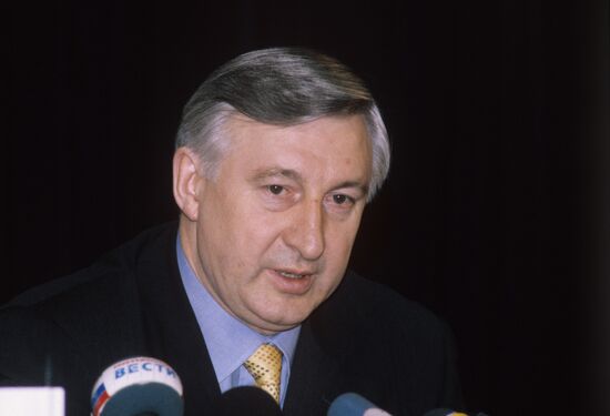Russian Railways Transport Minister Nikolai Aksyonenko