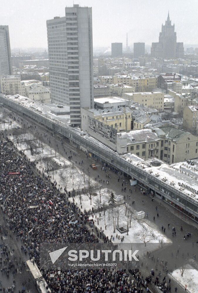 Lithuania support rally in Moscow