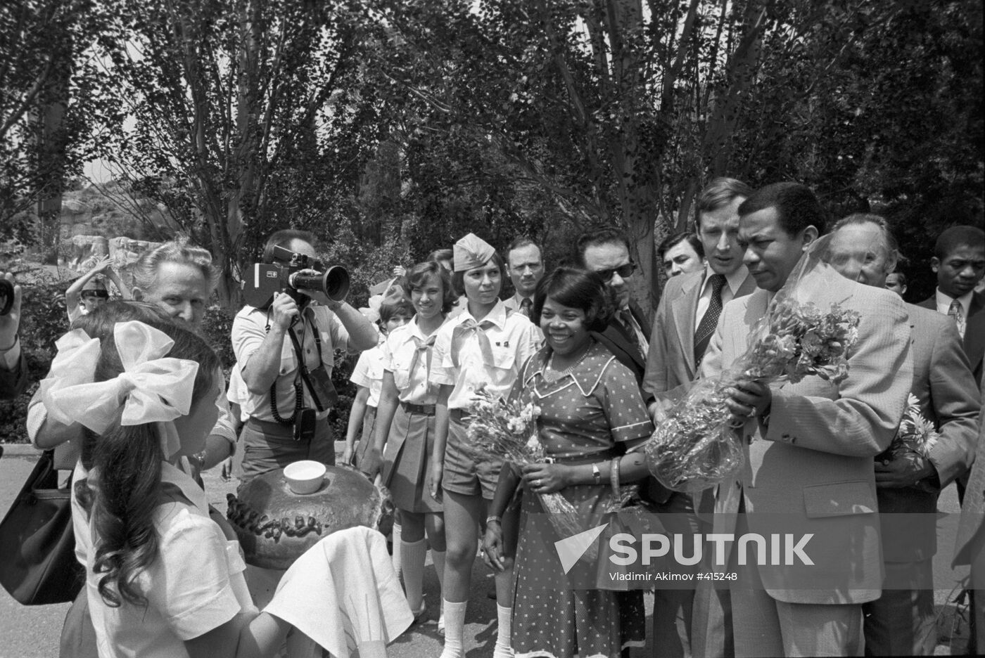 Madagascar's President Didier Ratsiraka visiting USSR