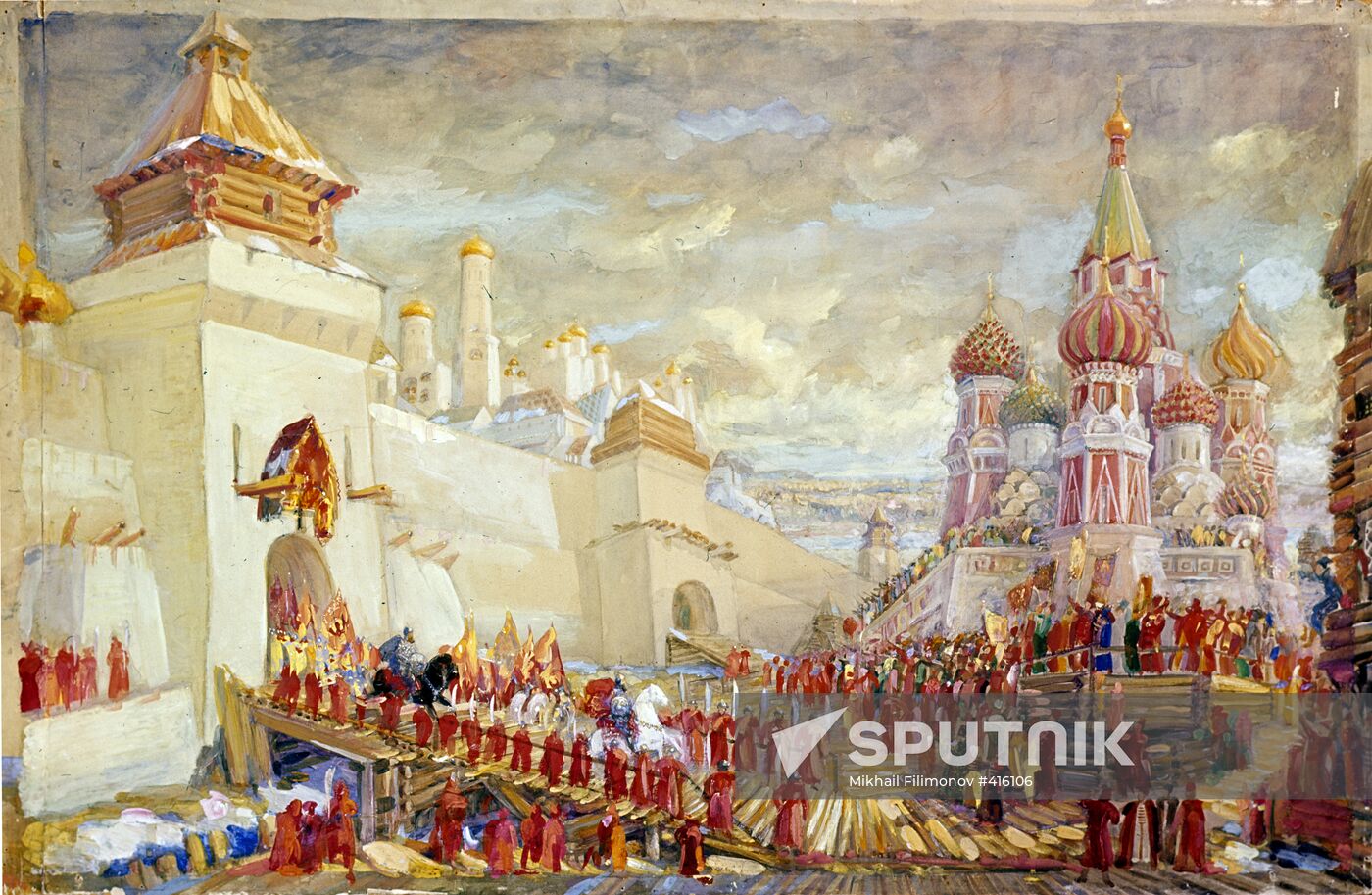 Decoration for Mikhail Glinka's opera "Ivan Susanin"
