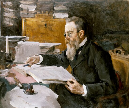 Rimsky-Korsakov portrait by Valentin Serov