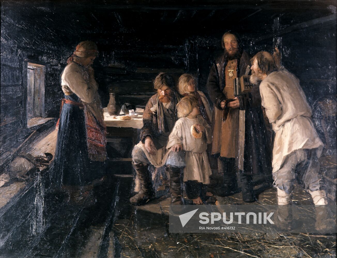 "Gathering Duties" painting by I. Orlov