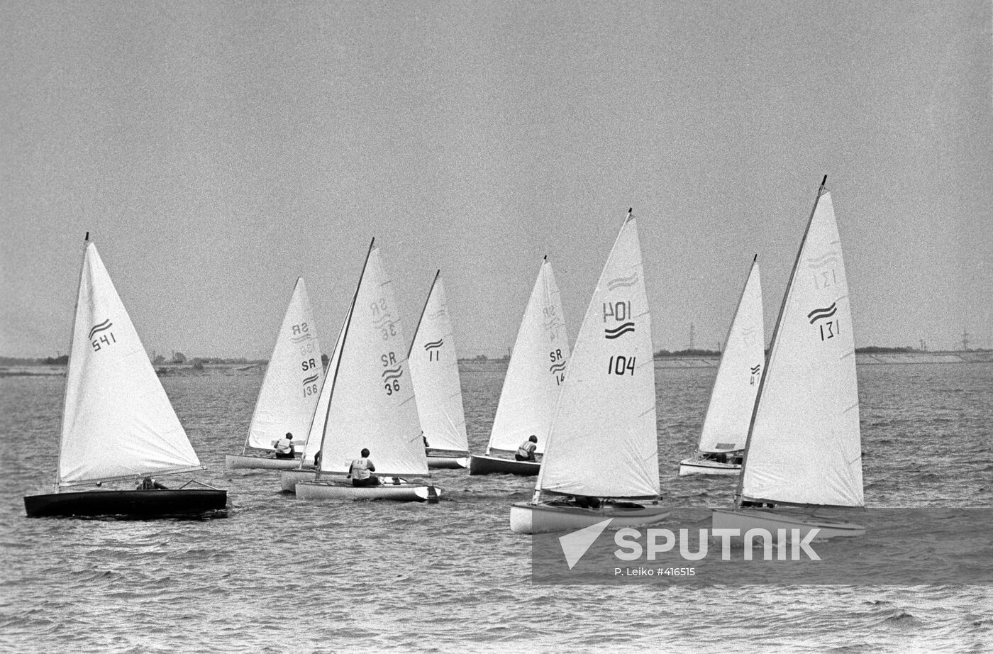 Yachts on Dnieper River