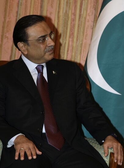 Pakistani President Asif Ali Zardari in Dushanbe