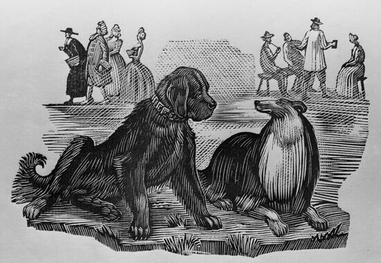 Illustration to Robert Burns' book of verse