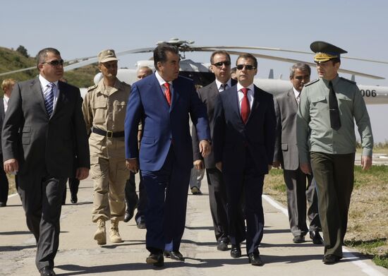 Second day of Russian president's visit to Tajikistan