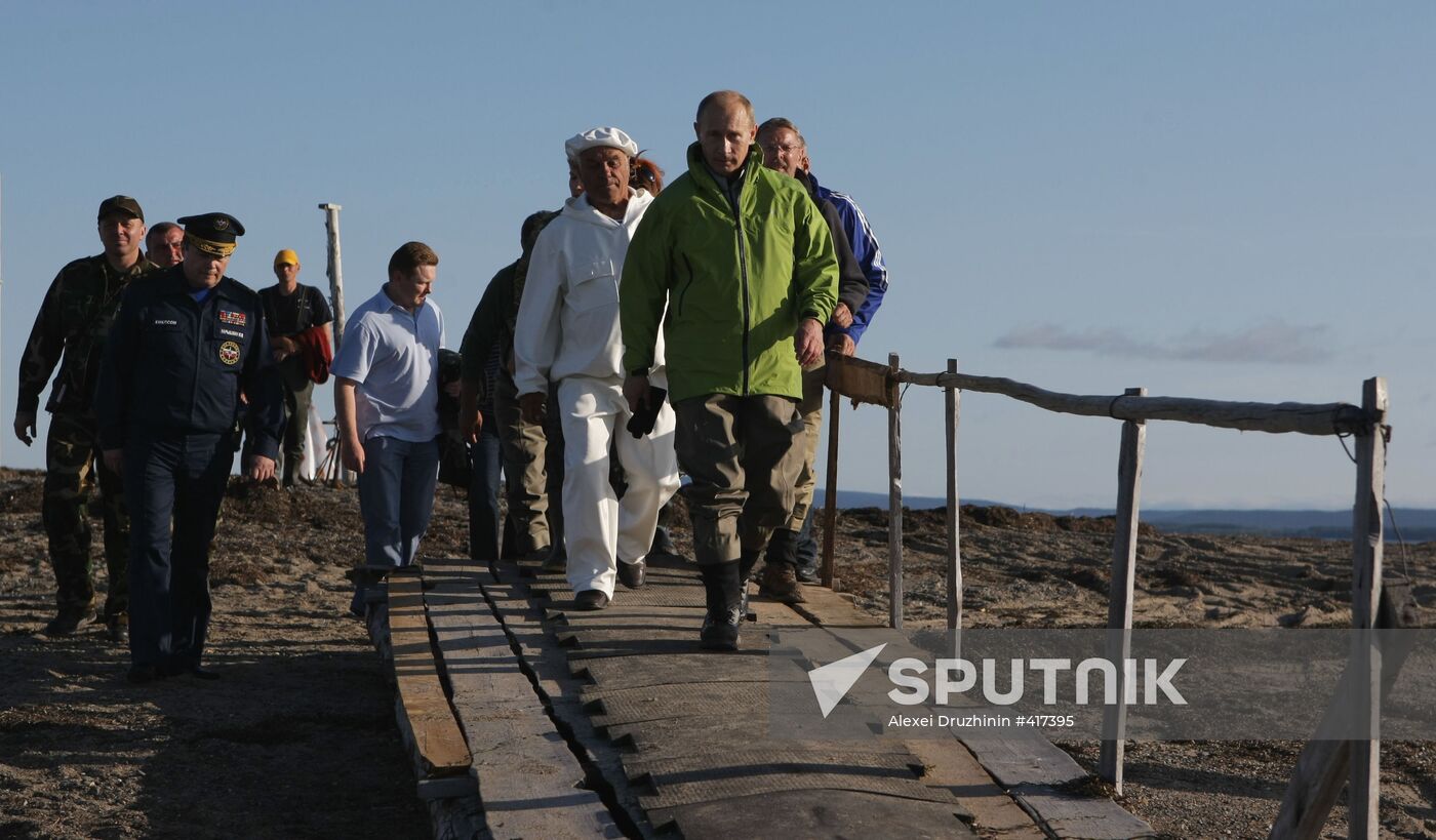 Vladimir Putin visits Far Eastern Federal District