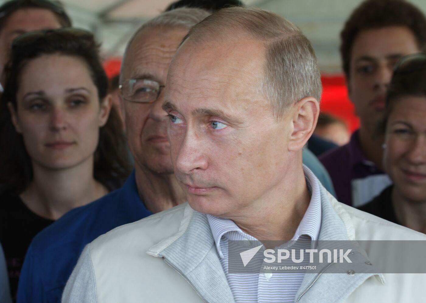 Russian PM Vladimir Putin on Metropol research vessel