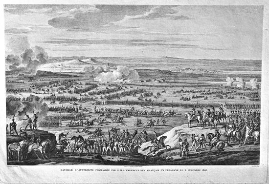 Engraving The Battle of Austerlitz