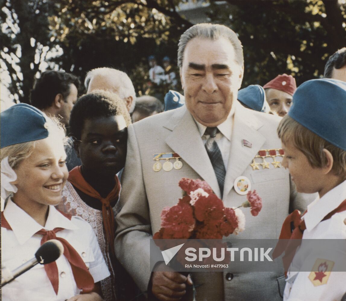 Leonid Brezhnev in Artek