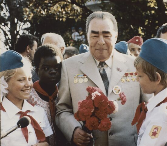 Leonid Brezhnev in Artek