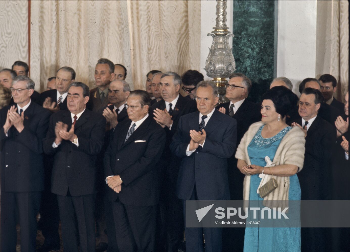Leonid Brezhnev and Broz Tito