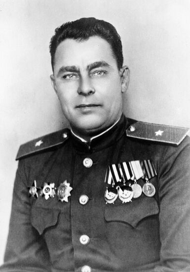 Leonid Brezhnev in 1945