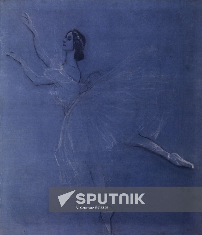 "Ballet Dancer Anna Pavlova" painting