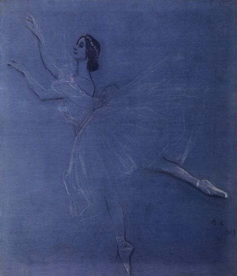 "Ballet Dancer Anna Pavlova" painting