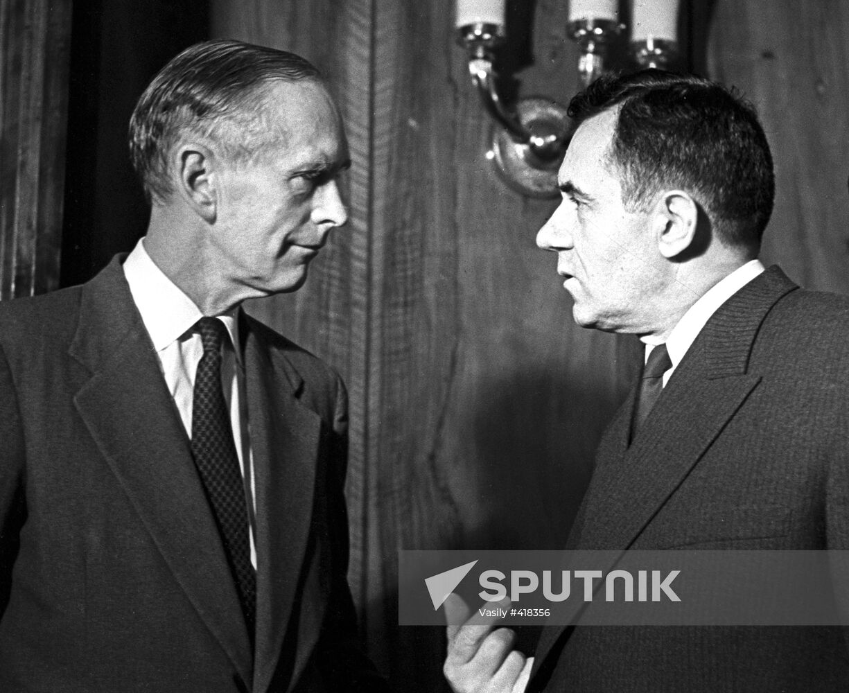 Alexander Douglas-Home and Andrei Gromyko