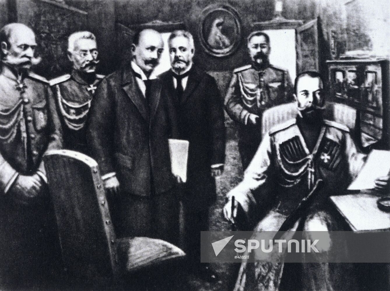 Russian Emperor Nicholas II's abdication