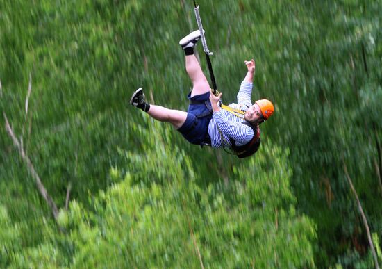 Ropejumping in Zheleznogorsk near Moscow