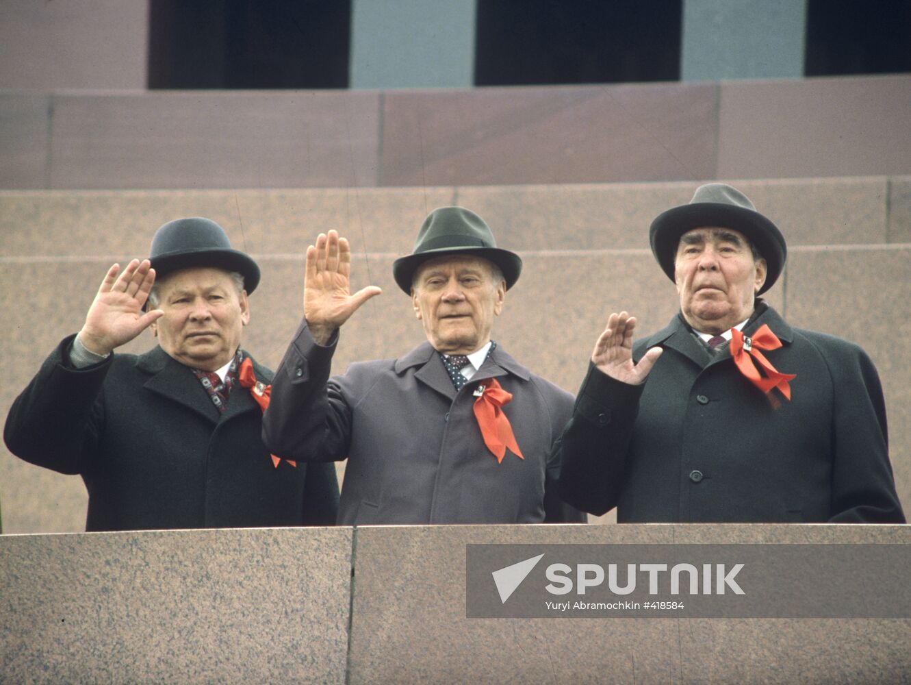 Chernenko, Tikhonov, Brezhnev