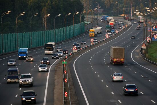 M4 Don highway in Moscow