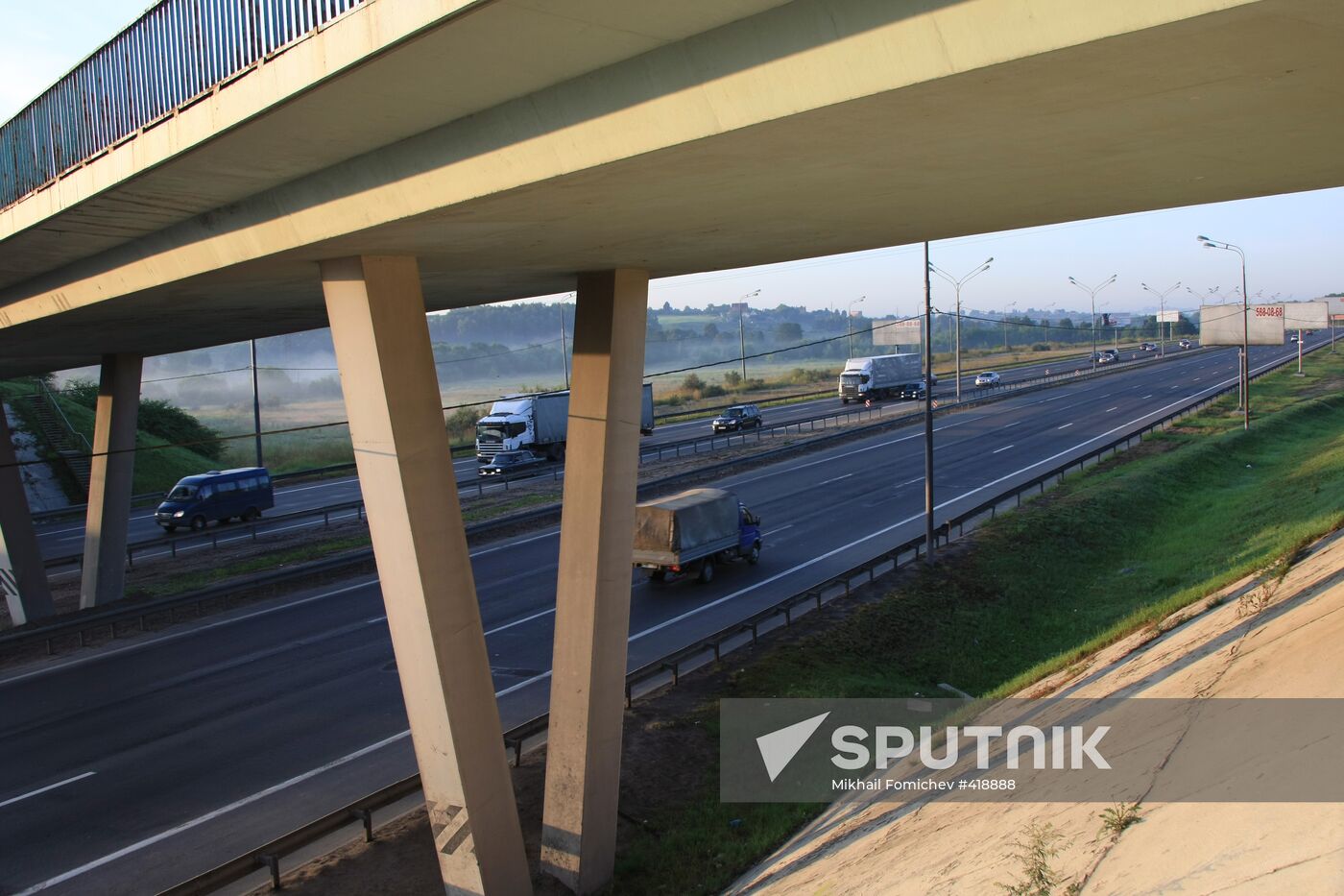 M4 Don highway in Moscow