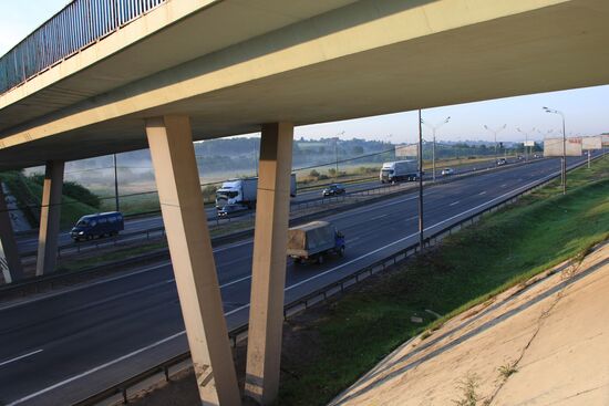 M4 Don highway in Moscow