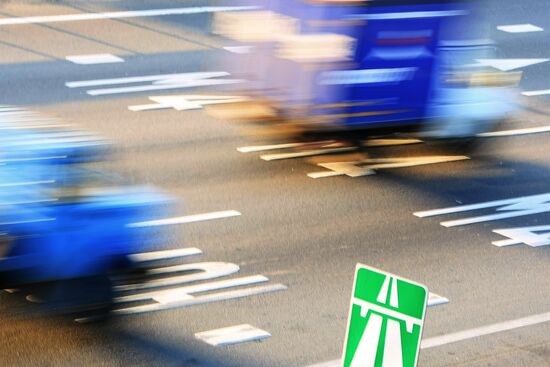 M4 Don highway in Moscow