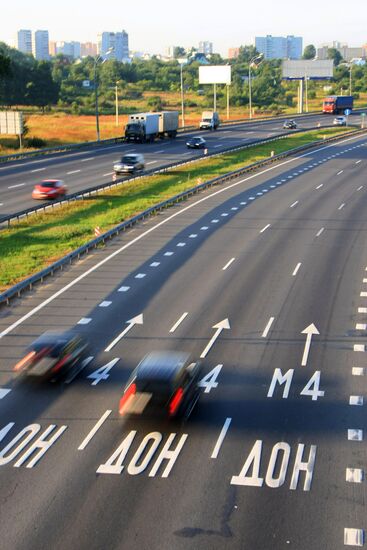 M4 Don highway in Moscow