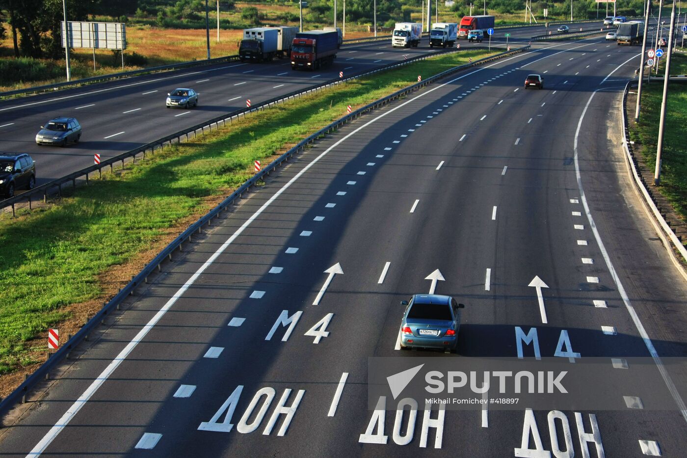 M4 Don highway in Moscow