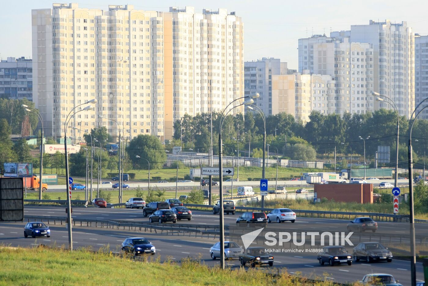 M4 Don highway in Moscow