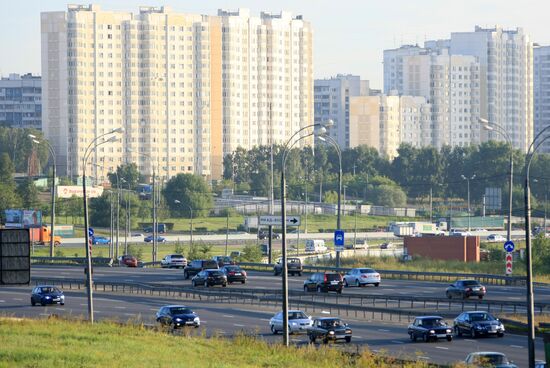 M4 Don highway in Moscow