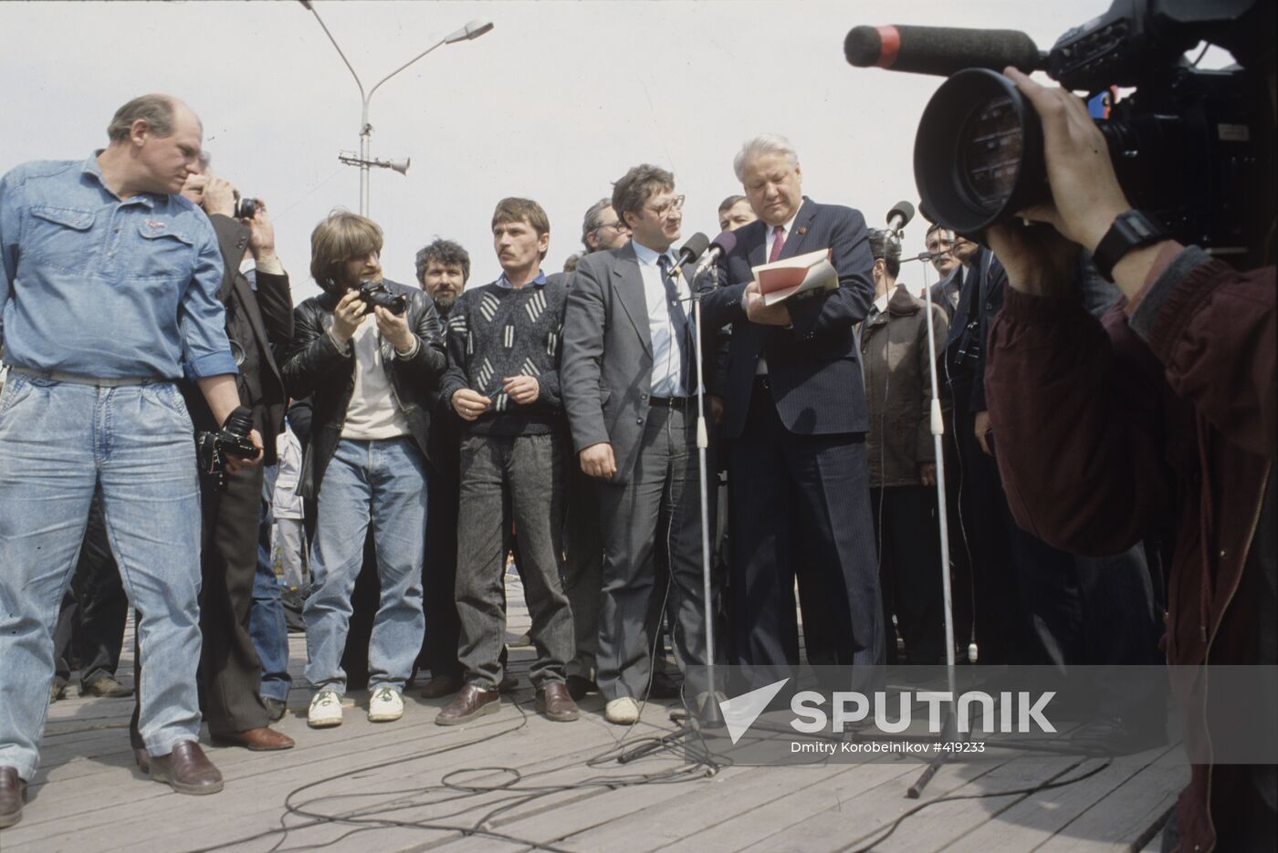 Yeltsin visits Novokuznetsk