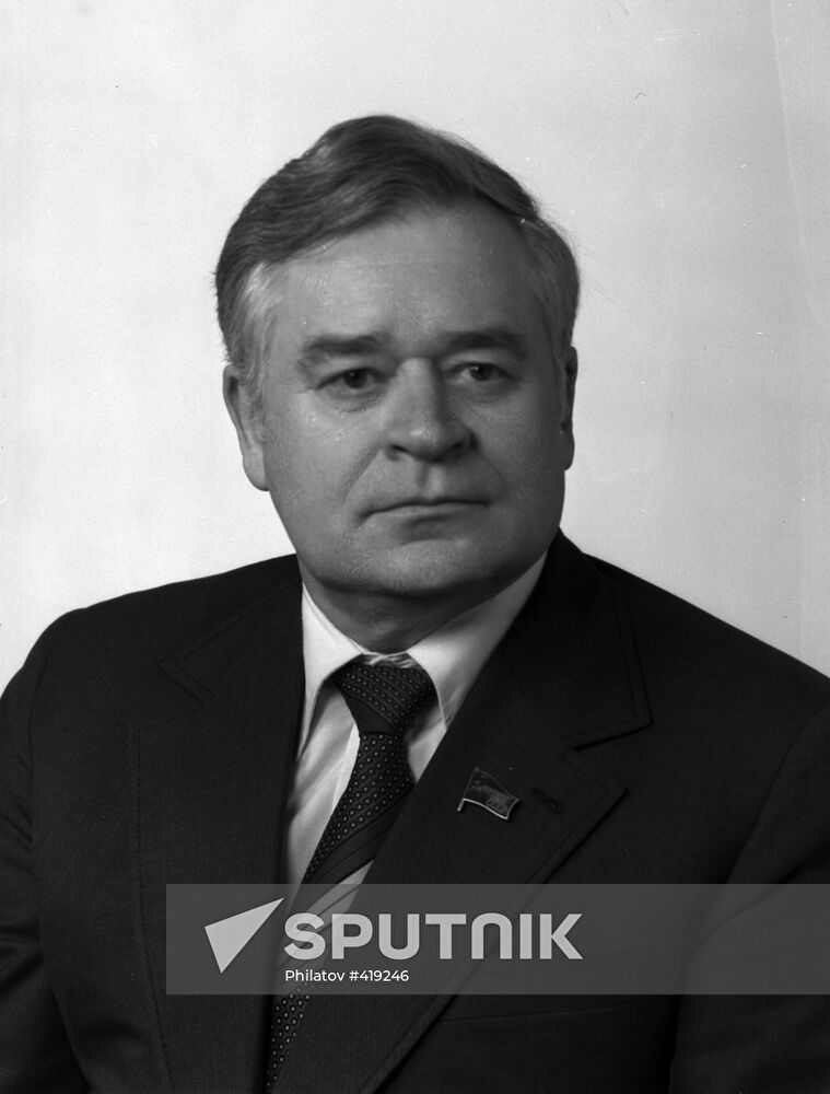USSR Minister of Radio Industry, P. Pleshakov