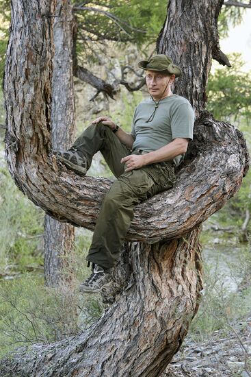 Russian PM Vladimir Putin visits Tyva Republic