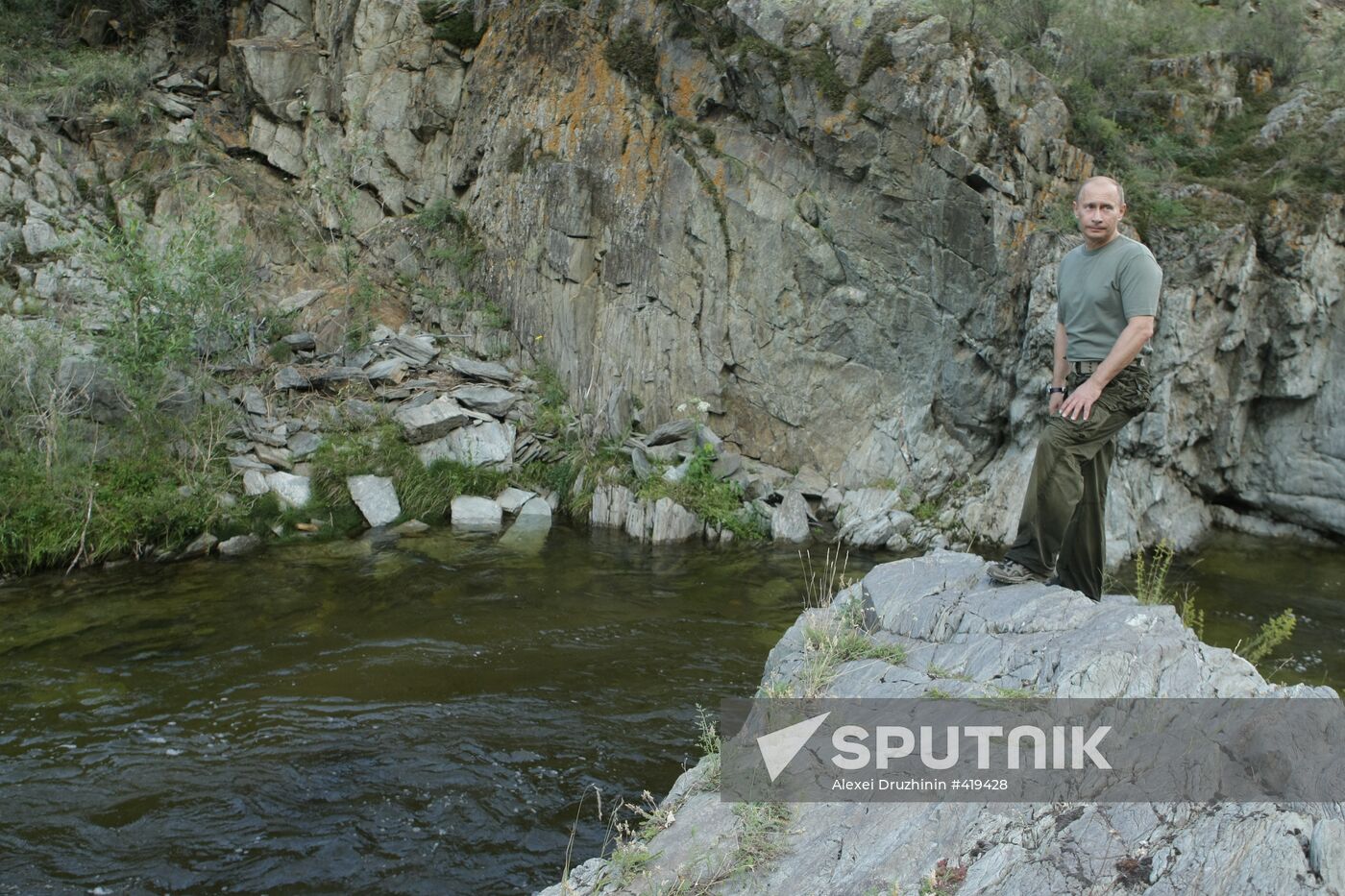 Russian PM Vladimir Putin visits Tyva Republic