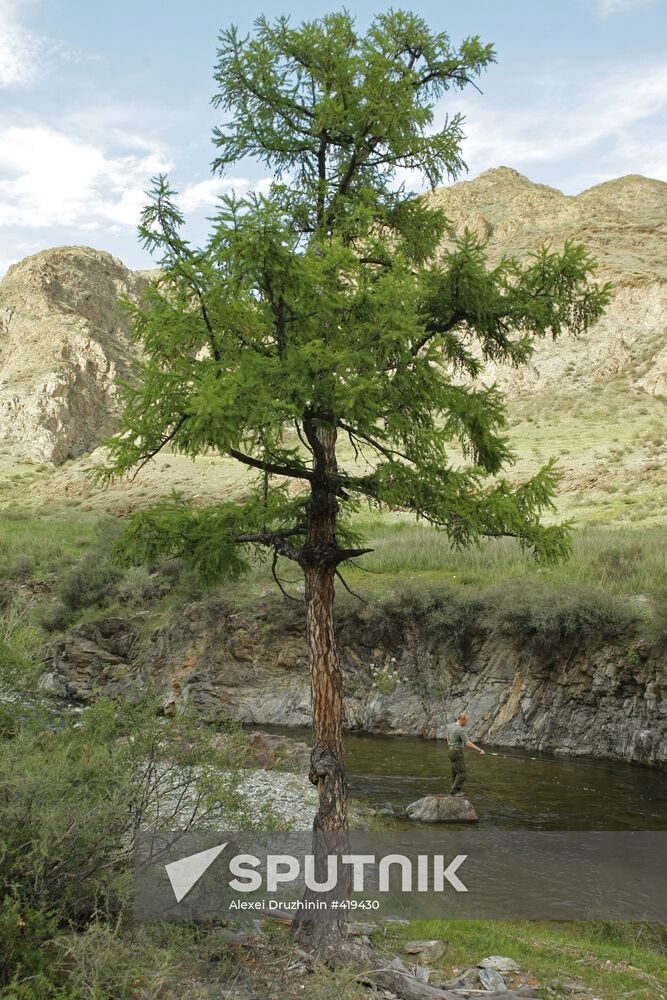 Russian PM Vladimir Putin visits Tyva Republic