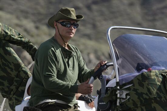 Russian PM Vladimir Putin visits Tyva Republic