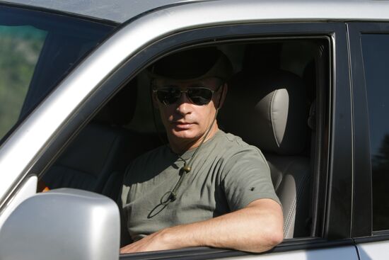 Russian PM Vladimir Putin visits Tyva Republic