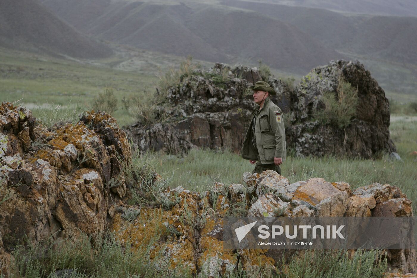 Russian PM Vladimir Putin visits Tyva Republic