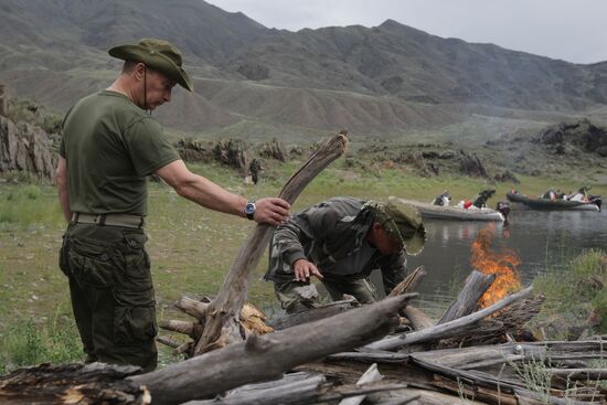 Russian PM Vladimir Putin visits Tyva Republic