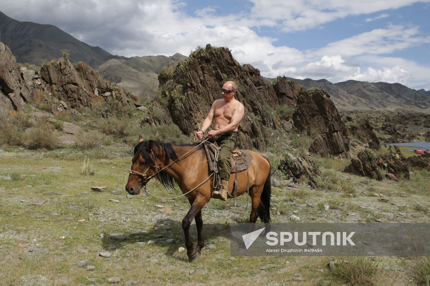 Russian PM Vladimir Putin visits Tyva Republic