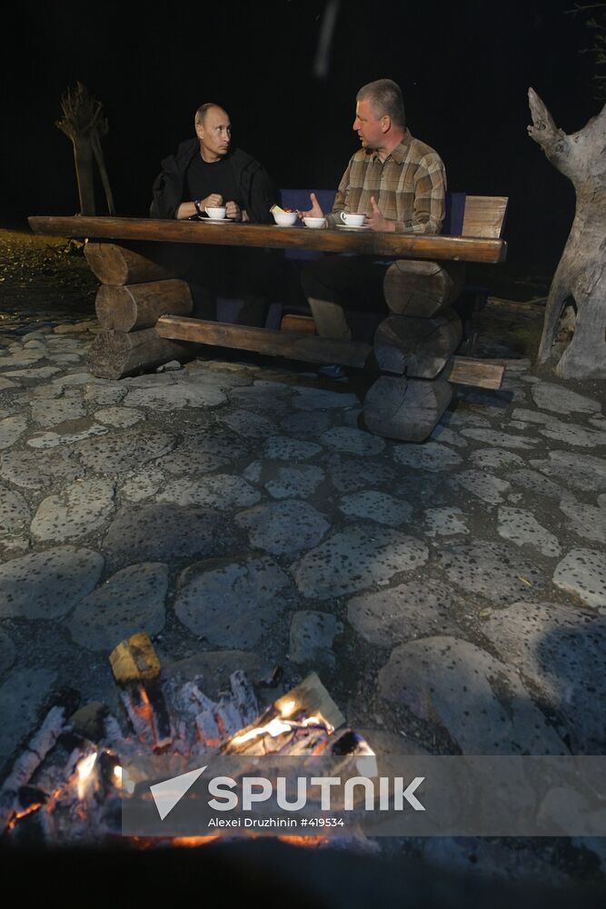 Russian PM Vladimir Putin visits Tyva Republic