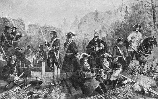 Painting "Soldiers of Peter the Great"