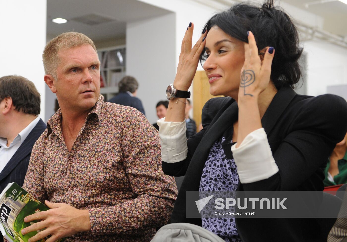 Andrey Kolesnikov and Tina Kandelaki