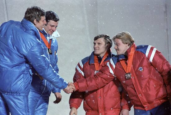 Soviet bobsleigh team