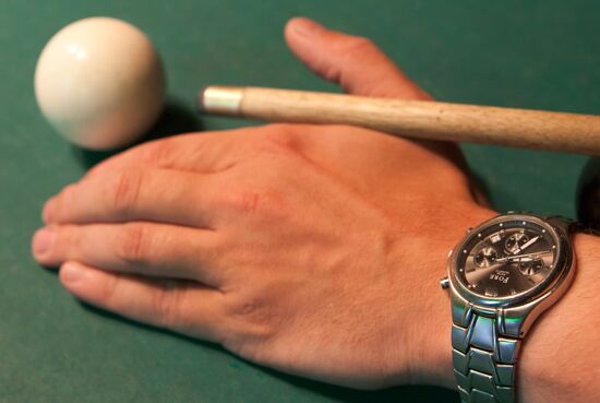 Playing billiards