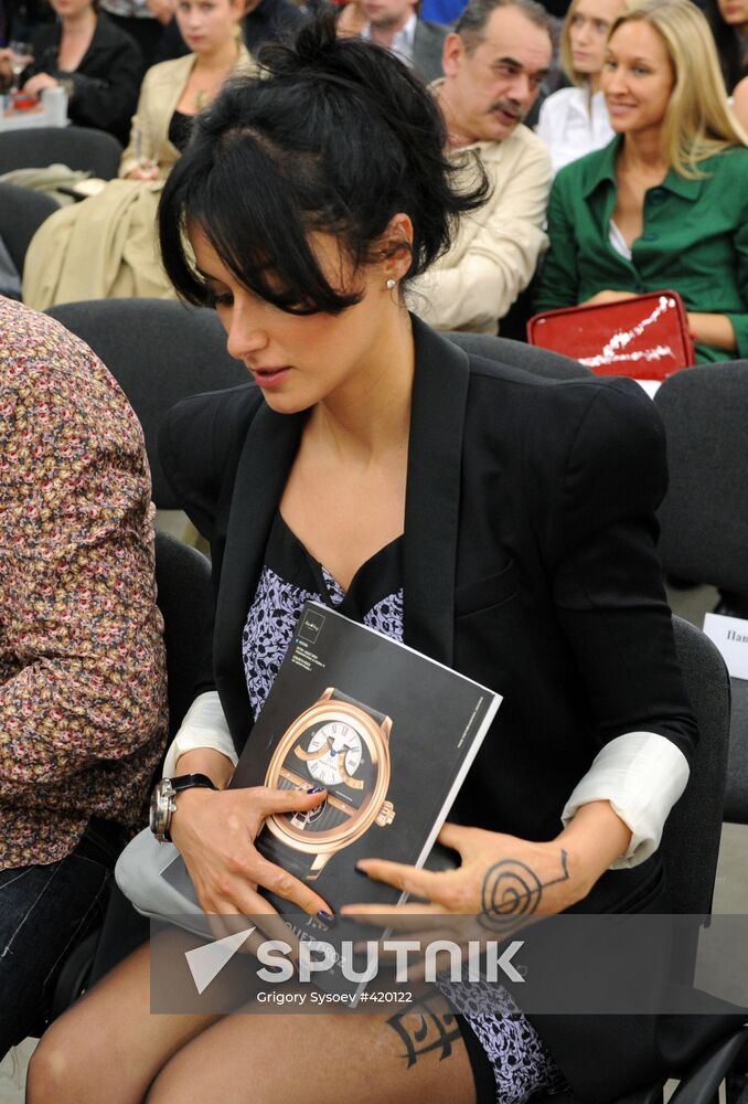 Tina Kandelaki attending Pioneer Readings